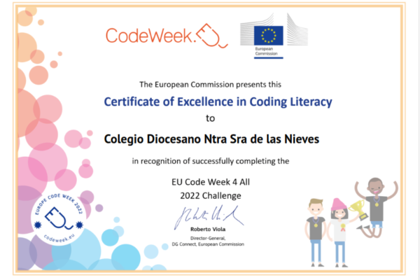 Certificado de excelencia CodeWeek 2022_001 Certificado de excelencia CodeWeek 2022_001