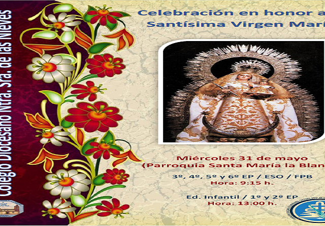 Cartel Celebración Mes de María